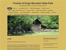 Tablet Screenshot of friendsofkingsmountainstatepark.org